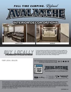 2018 Keystone RV Avalanche Brochure page 12