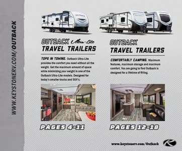 2018 Keystone RV Outback Brochure page 3