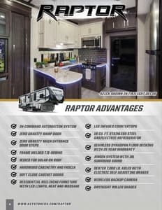 2018 Keystone RV Raptor Brochure page 4