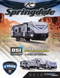 2018 Keystone RV Springdale Western Edition Brochure page 1
