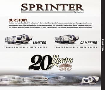2018 Keystone RV Sprinter Brochure page 3