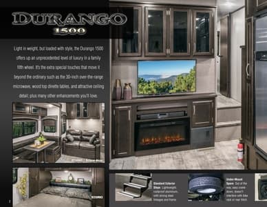 2018 KZ RV Durango 1500 Brochure page 2