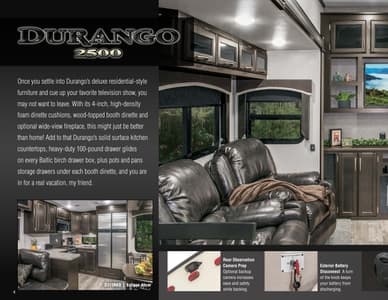 2018 KZ RV Durango 2500 Brochure page 4