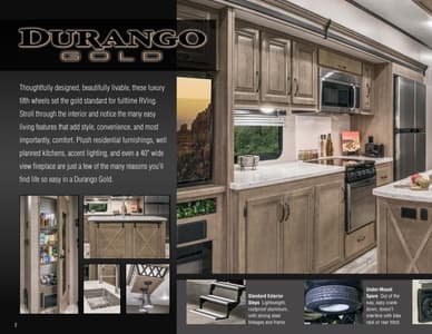 2018 KZ RV Durango Gold Brochure page 2