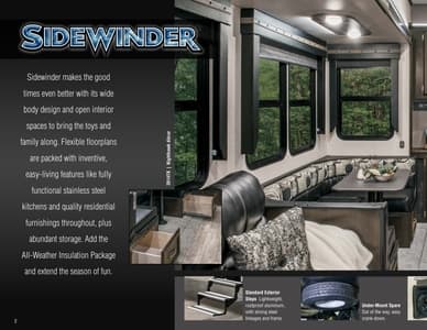 2018 KZ RV Sidewinder Brochure page 2