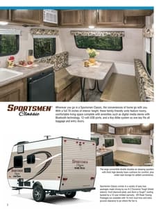 2018 KZ RV Sportsmen Classic Brochure page 2