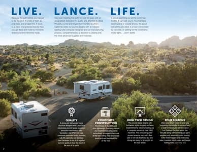 2018 Lance Travel Trailers Brochure page 2