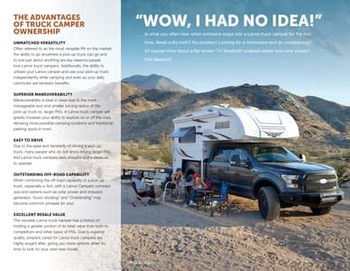 2018 Lance Truck Campers Brochure page 3