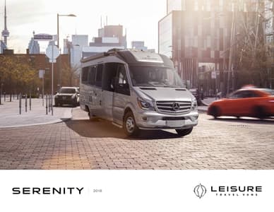 2018 Leisure Travel Vans Serenity Brochure page 1