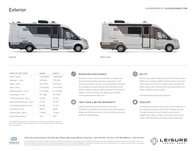 2018 Leisure Travel Vans Wonder Brochure page 12
