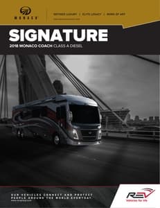 2018 Monaco Signature Brochure page 1