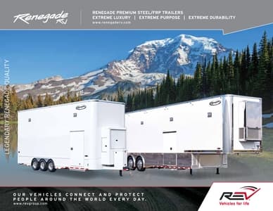 2018 Renegade RV Premium Steel Frp Trailers Brochure page 1