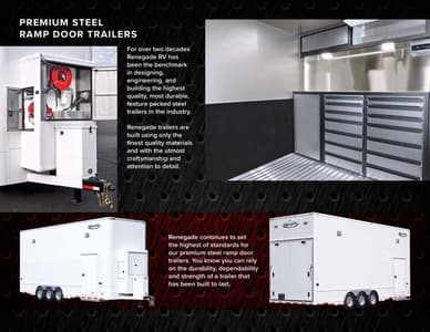 2018 Renegade RV Premium Steel Frp Trailers Brochure page 4