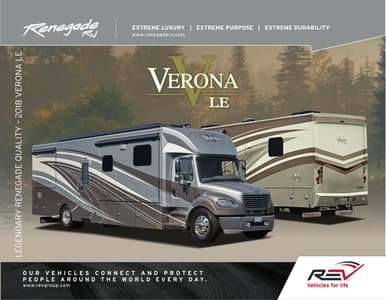 2018 Renegade RV Verona LE Brochure page 1
