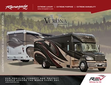 2018 Renegade RV Verona Brochure page 1