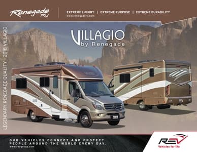 2018 Renegade RV Villagio Brochure page 1