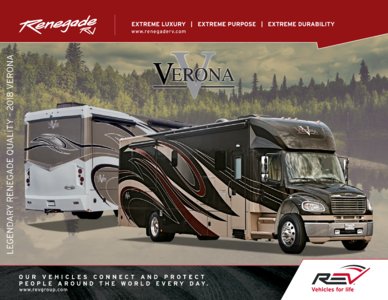 2018 Renegade Verona Brochure page 1