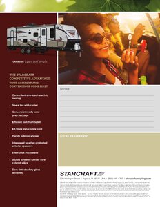 2018 Starcraft Autumn Ridge Outfitter Travel Trailer Brochure page 3