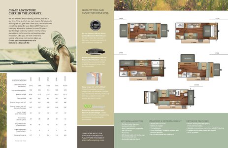 2018 Starcraft Launch Outfitter 7 Travel Trailer Brochure page 2