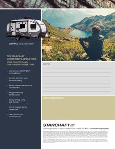 2018 Starcraft Satellite Travel Trailer Brochure page 3