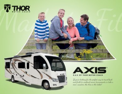 2018 Thor Axis Ruv Brochure page 1