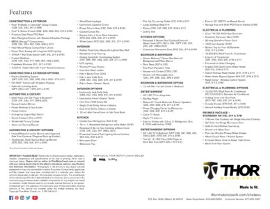 2018 Thor Chateau Brochure page 4