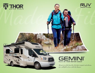2018 Thor Gemini RUV Brochure page 1