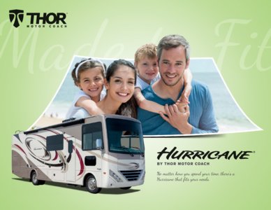 2018 Thor Hurricane Brochure page 1