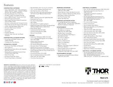 2018 Thor Windsport Brochure page 4