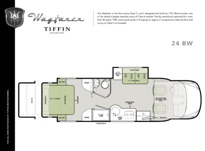 2018 Tiffin Wayfarer Floorplan Brochure page 1