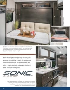 2018 Venture RV Sonic Brochure page 2