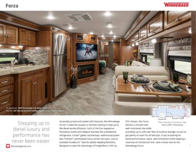 2018 Winnebago Forza Brochure page 2