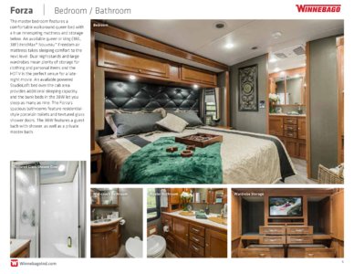 2018 Winnebago Forza Brochure page 6