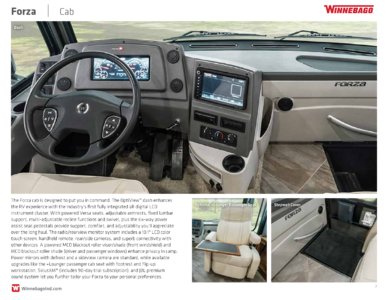 2018 Winnebago Forza Brochure page 7