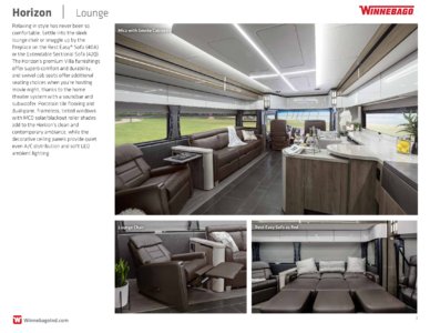 2018 Winnebago Horizon Brochure page 3