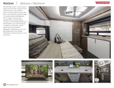 2018 Winnebago Horizon Brochure page 5