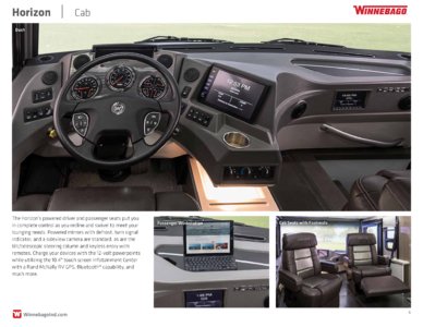 2018 Winnebago Horizon Brochure page 6