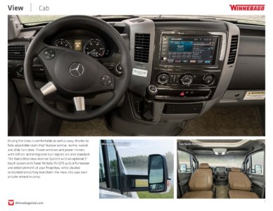 2018 Winnebago View Brochure page 7