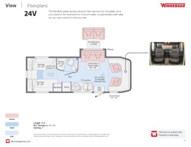 2018 Winnebago View Brochure page 14