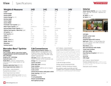 2018 Winnebago View Brochure page 20