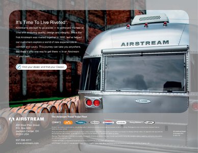 2019 Airstream Classic Travel Trailer Brochure page 20