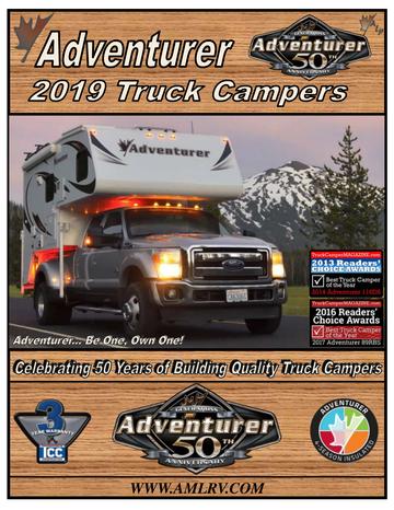2019 Alp Adventurer Truck Campers Brochure