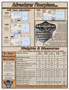 2019 ALP Adventurer Truck Campers Brochure page 6