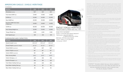 2019 American Coach Full Line Brochure page 29