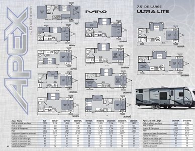 2019 Coachmen Apex French Brochure page 10