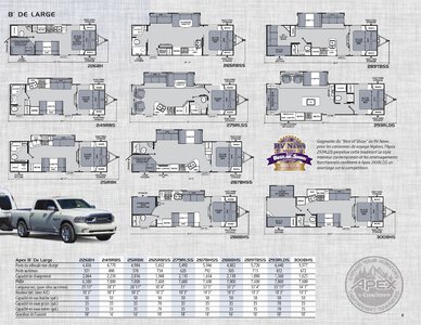 2019 Coachmen Apex French Brochure page 11