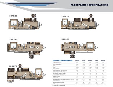 2019 Coachmen Catalina Destination Brochure page 7