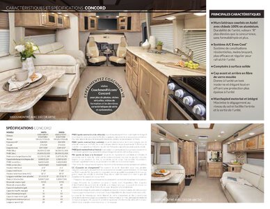 2019 Coachmen Concord French Brochure page 2