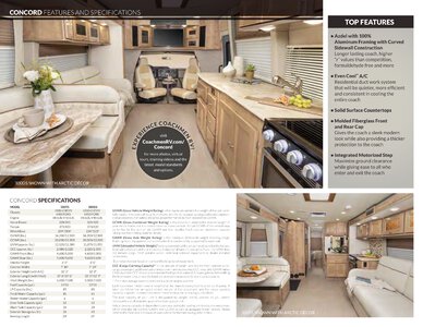 2019 Coachmen Concord Brochure page 2