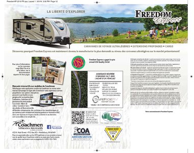 2019 Coachmen Freedom Express French Brochure page 12